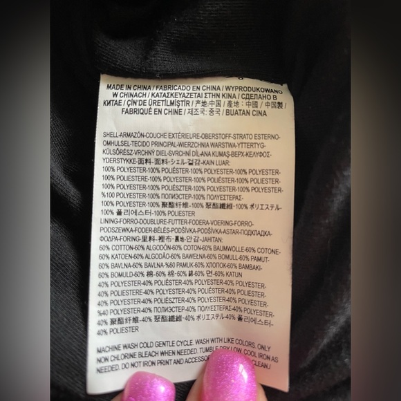 Vans womens Black Mock Neck Sherpa Zip-Up Jacket XS NWOT - Picture 11 of 15